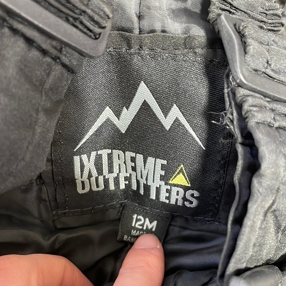 Ixtreme Outfitters Kids Snow Pants Bibs NWT Water Resistant Black Size 12 Months - Picture 9 of 11